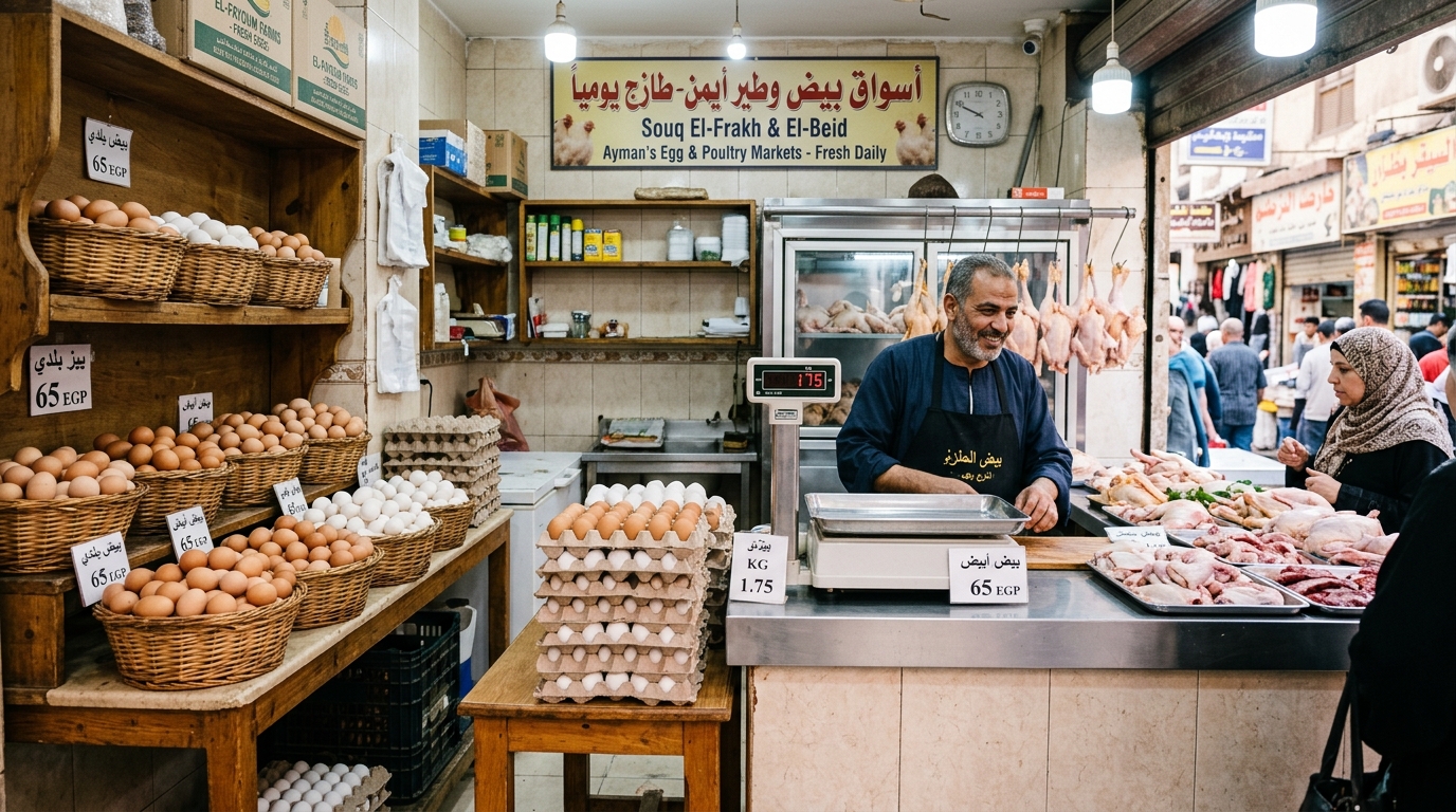 كرتونة البيض المعبأ في الأسواق المصرية والمجمعات الاستهلاكية
