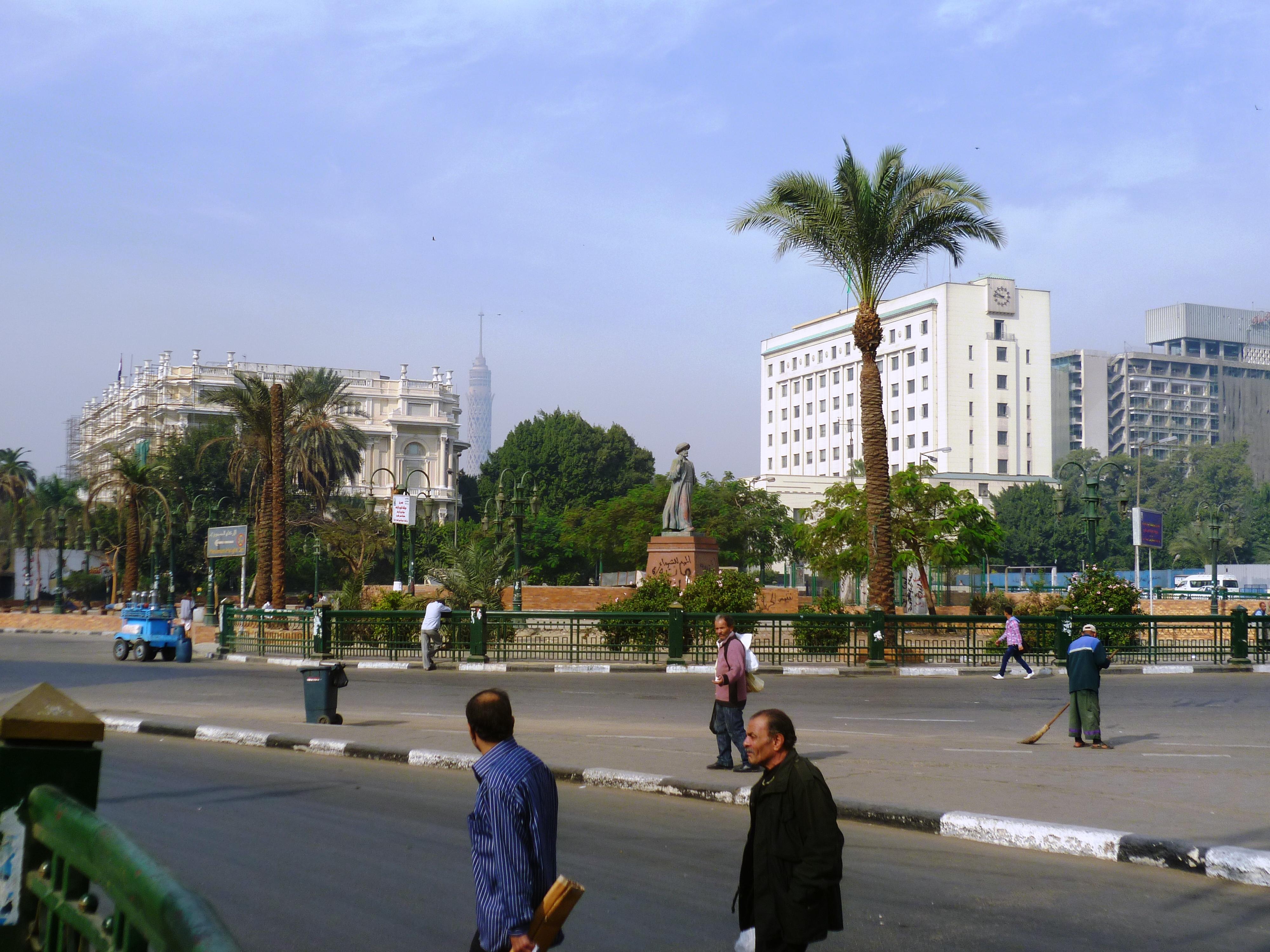 ميدان التحرير ومقر الأمانة العامة لجامعة الدول العربية في قلب القاهرة