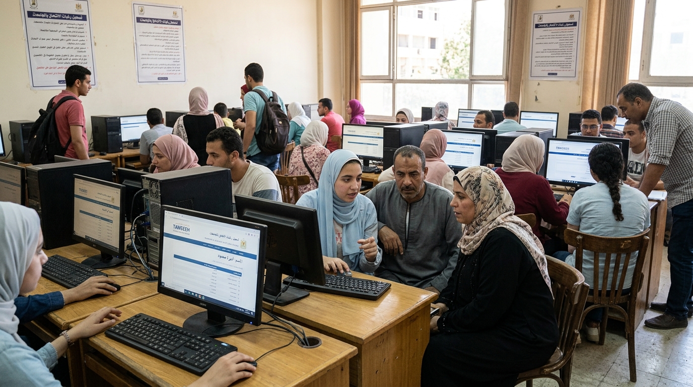 معامل التنسيق الإلكتروني تستقبل طلاب المرحلة الثالثة للثانوية العامة
